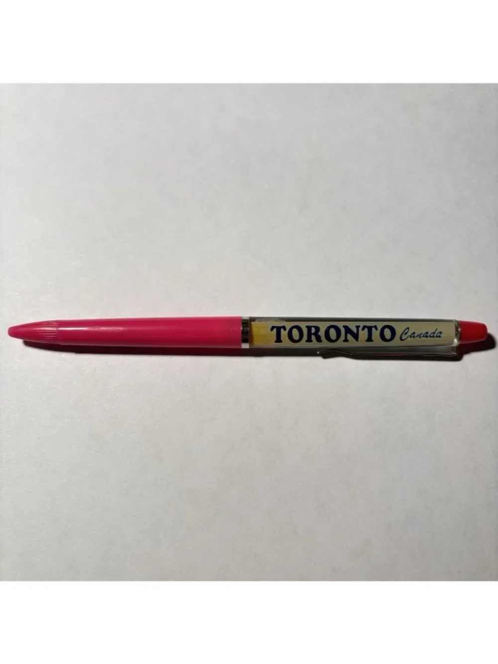 Toronto Canada Floaty Pen CN Tower Elevator Car Moves Souvenir Promo Vintage
